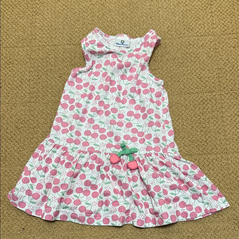Florence Eiseman Cherry Print Kids Dress